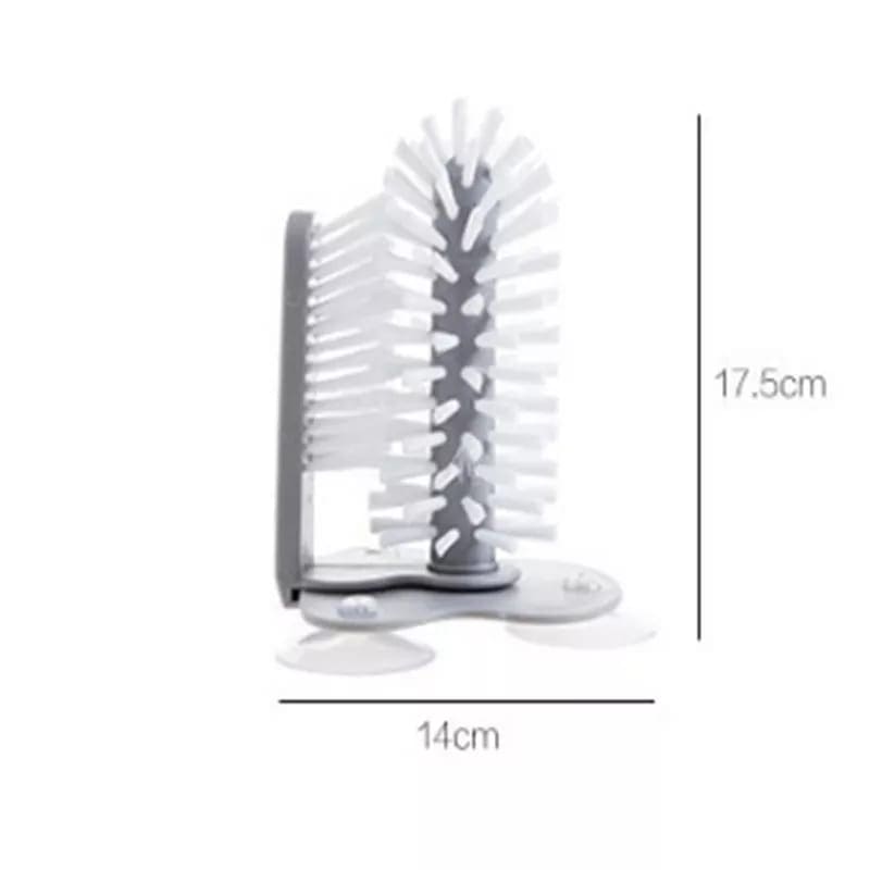 Wall Suction Cup Glass Cleaning Brush, Rotating Plastic Bottles Cleaner, Coffee Milk Tea Cups Brush, Glass Cup Washer with Suction Base Bristle, Kitchen Sink Home Tools Wall Suction Cup Glass Cleaning Brush, Rotating Plastic Bottles Cleaner, Coffee Milk Tea Cups Brush, Glass Cup Washer with Suction Base Bristle, Kitchen Sink Home Tools